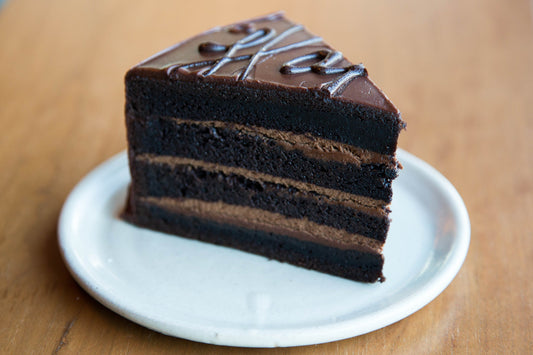 Decadent Dark Chocolate Cake  (Gluten Free + Vegan) (10" rounds) (Local pick-up only)